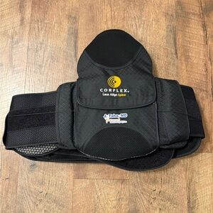 NEW! Corflex Unisex Lace Align Spine Back Brace Black Support Adjustable L/XL